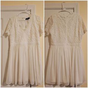 LulusAngel in Disguise White Lace Skater Dress